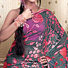 Georgette Saree with Barss Print