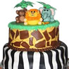 2 Tier Jungle Cake with Animals